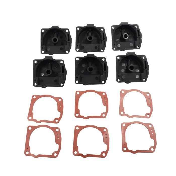 6pcs Carburetor Float Chamber Bowl with Gaskets 433000 335070 For Johnson Evinrude main product photo