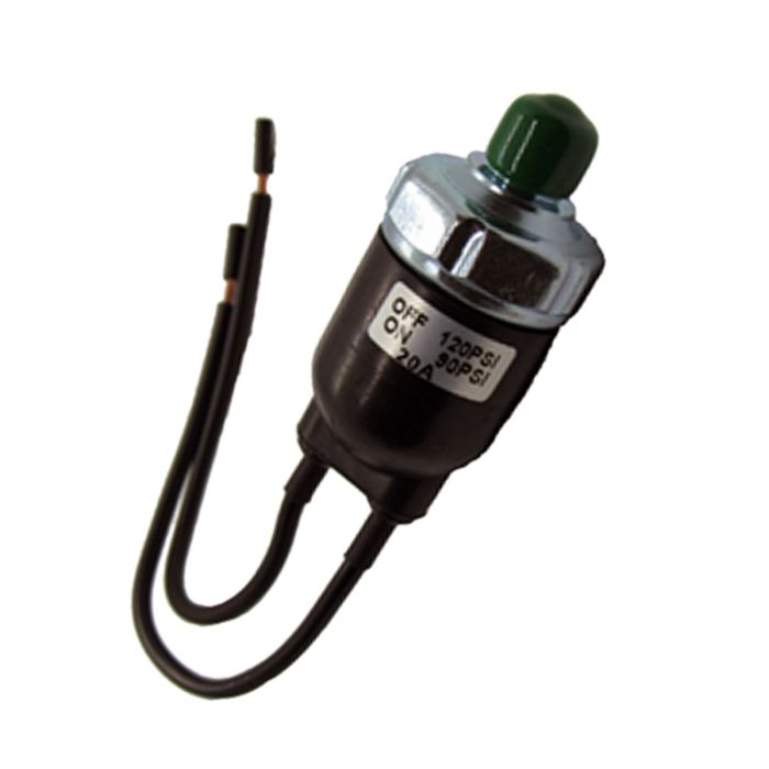 Air Compressor Pressure Switch with Wires 12V/24V 20A 110-140PSI 1/8" NPT main product photo