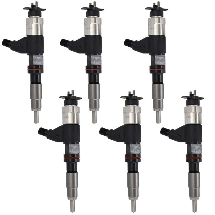 6pcs Common Rail Injector 095000-6310 for John Deere main product photo