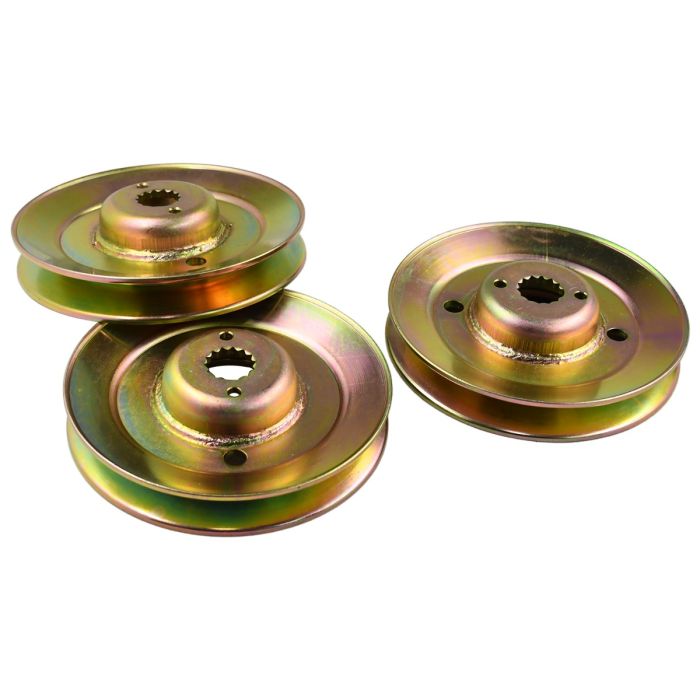 3 Pack Mower Spindle Pulley M163464 M154394 Deck Spindle Pulley for John Deere main product photo