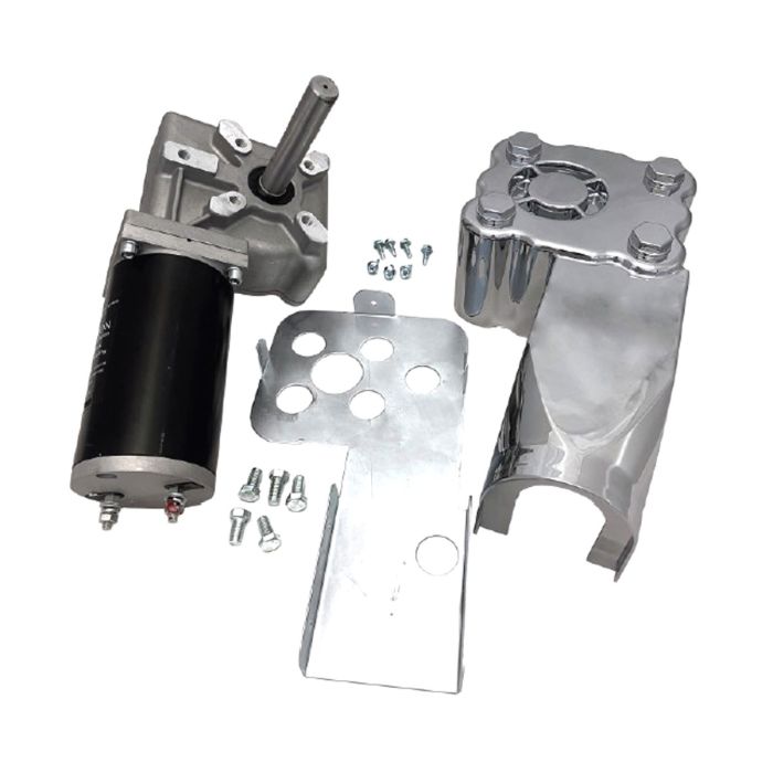 Roll Tarp Motor Chrome Cover 12V For Dump Trucks main product photo