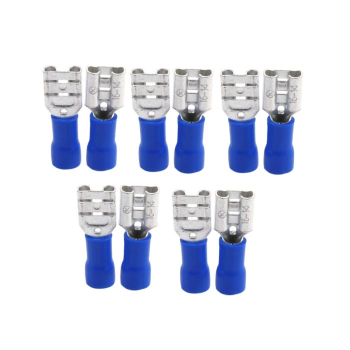 Electrical Terminal Blue Female Disconnect 10pcs 418-468 For Power Equipment main product photo