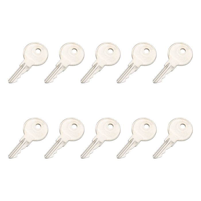 10X Universal Replacement Keys with Key Chain 751CH for Multiple Locks main product photo
