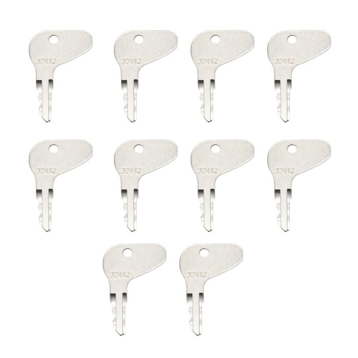 10PCS Ignition Keys H32412 For Kubota main product photo