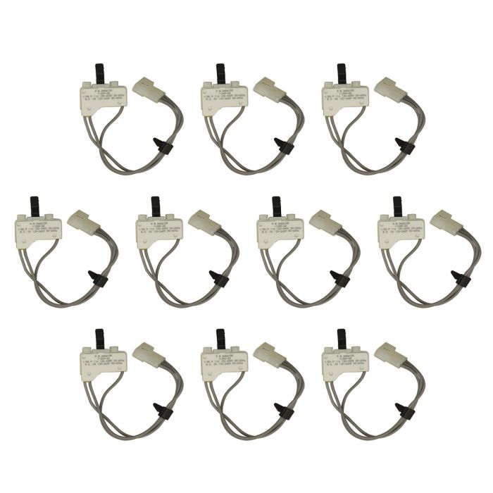 10Pcs Dryer Door Switch 3406105 For Whirlpool main product photo