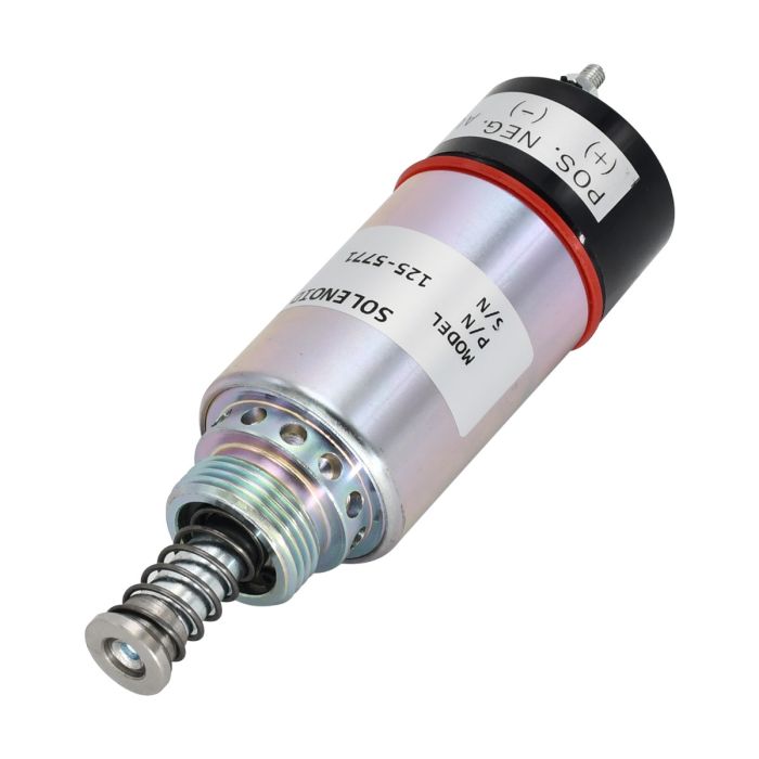 12V Fuel Shut Off Solenoid 125-5771 for Caterpillar main product photo