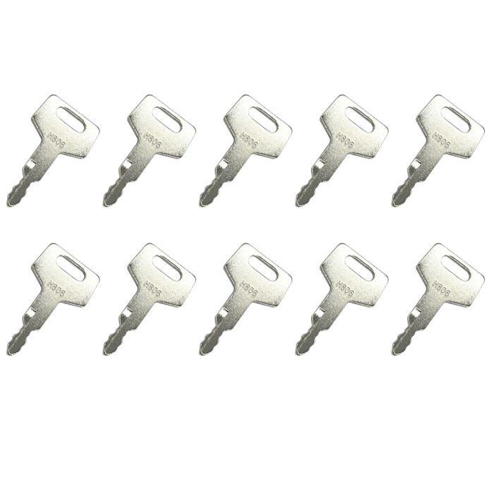 10PC Ignition Key 17001-00019 For Takeuchi main product photo