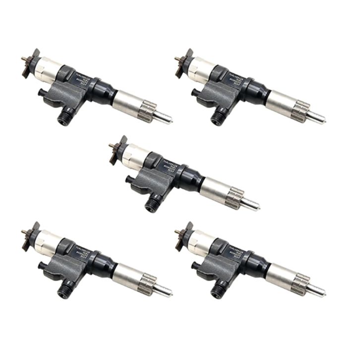 5 Fuel Injectors 23670-E0260 095000-5465 for Hino main product photo