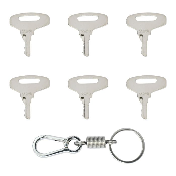 6Pcs Ignition Key 66711-55240-AM For Kubota main product photo
