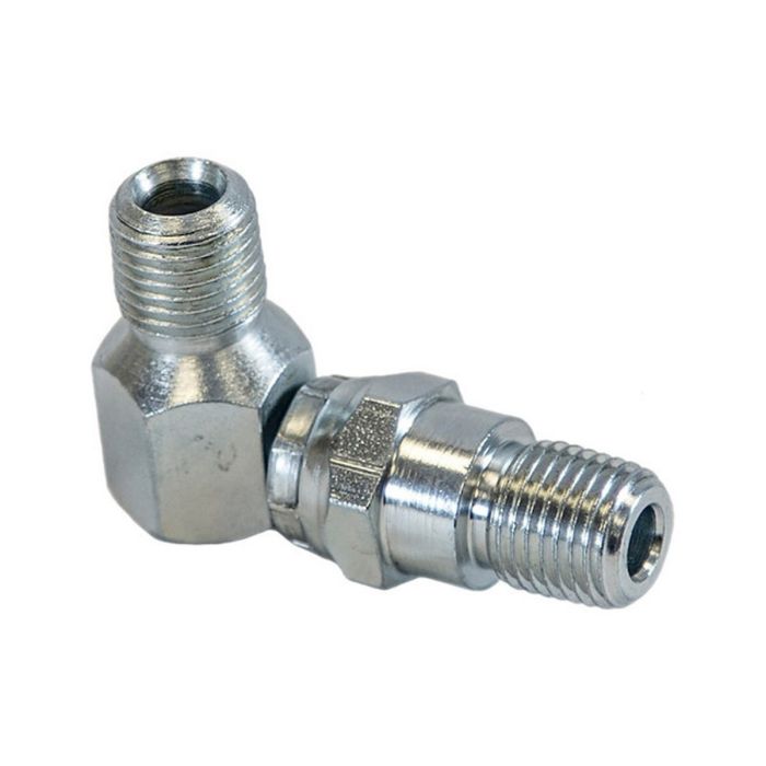 1/4 Inch 90° Hydraulic Hose Swivel Elbow Fitting 1304055 For Meyer main product photo