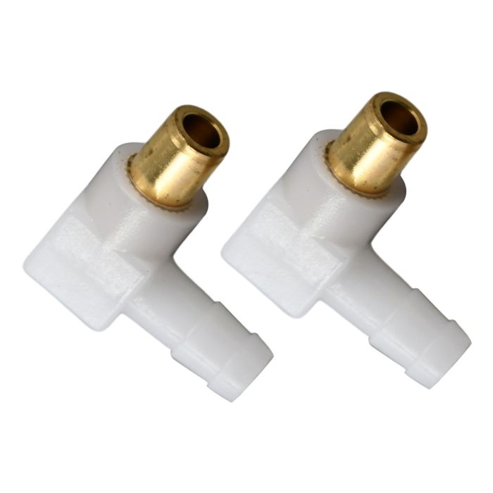 2 Pack Carb Fuel Fitting Elbow Hose Connector 692317 For Briggs & Stratton main product photo