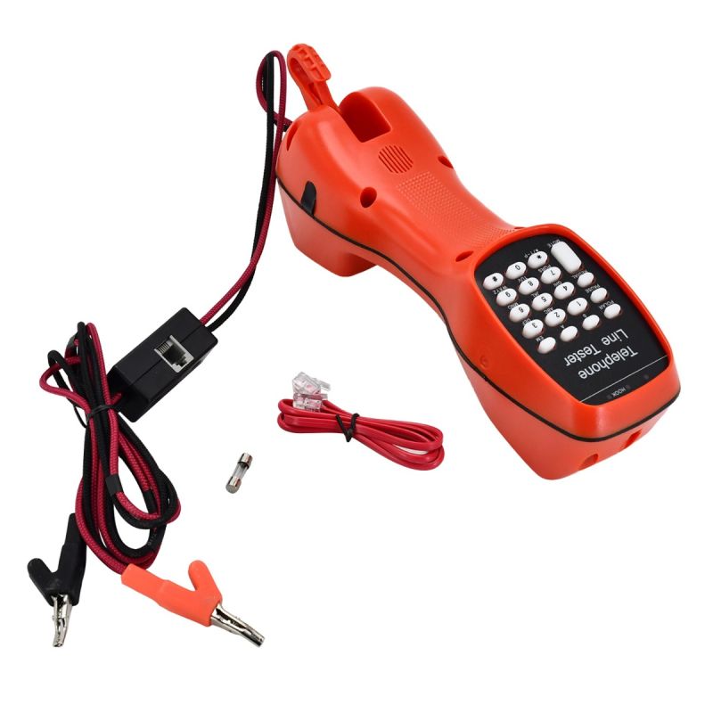 Telephone Line Tester ST230D Butt Set Lineman Test Sets LCD Dry Battery