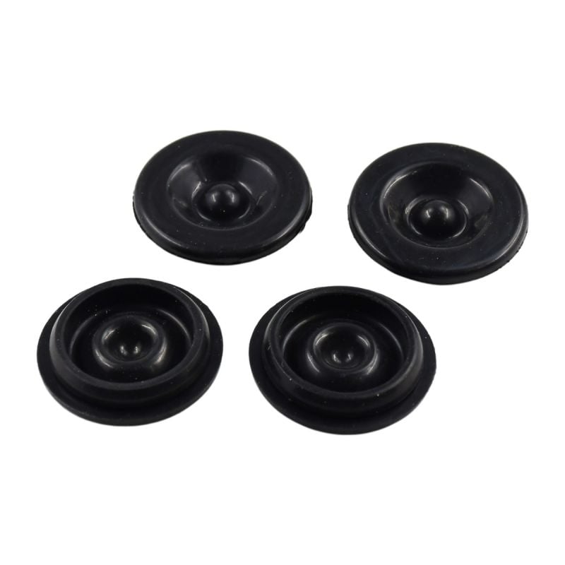 4-Pack 1.98 Inch Trailer Hub Caps With Rubber Plugs & Installation Tool - Rust-Resistant For 2000-3500 Lb Axles