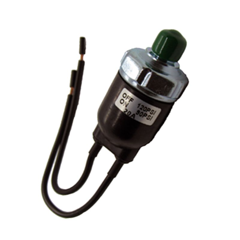 Air Compressor Pressure Switch with Wires 12V/24V 20A 110-140PSI 1/8 NPT